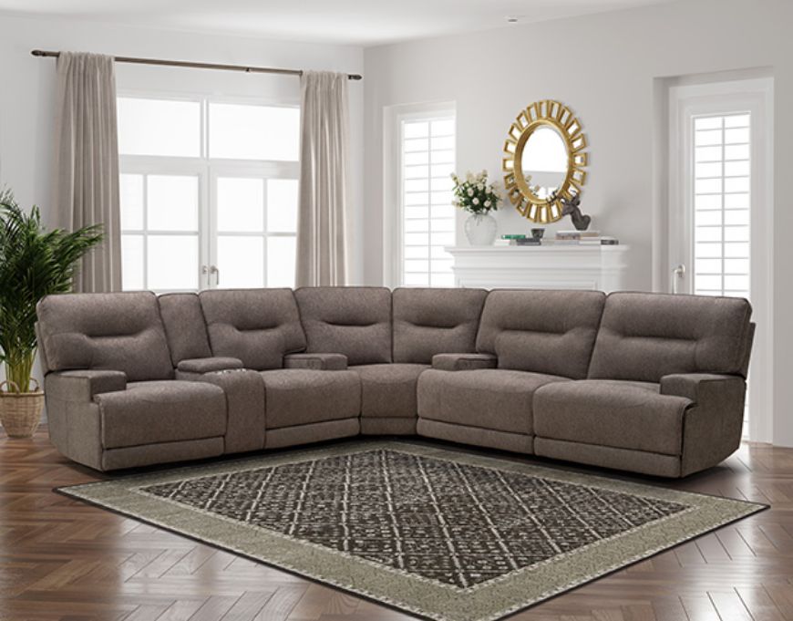 Picture of Tavis Chocolate Power Reclining 3PC Sectional