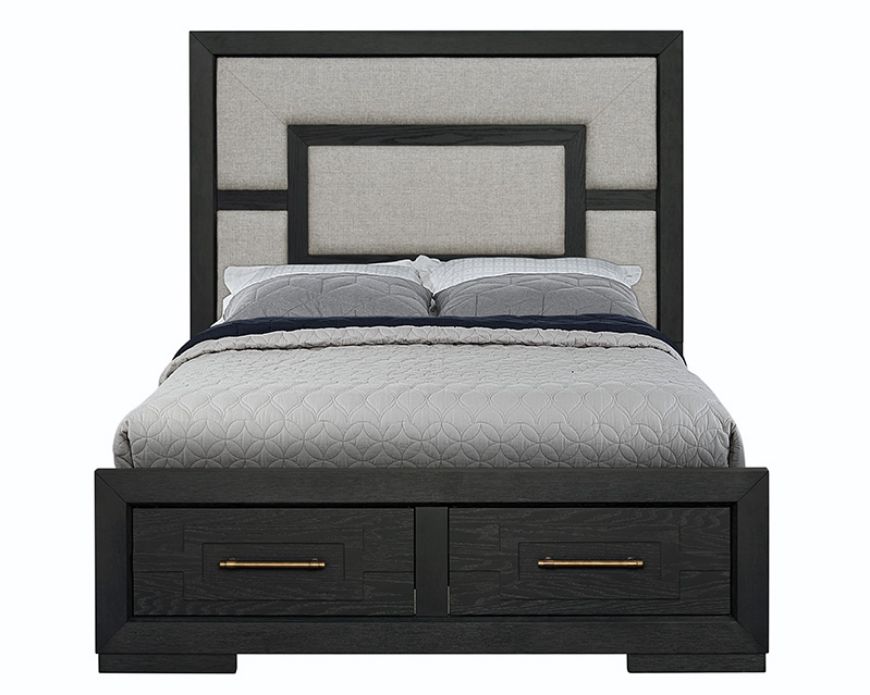Picture of Charcoal Oak Queen Bed
