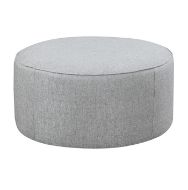 Picture of Jaizel Round Cocktail Ottoman with Casters