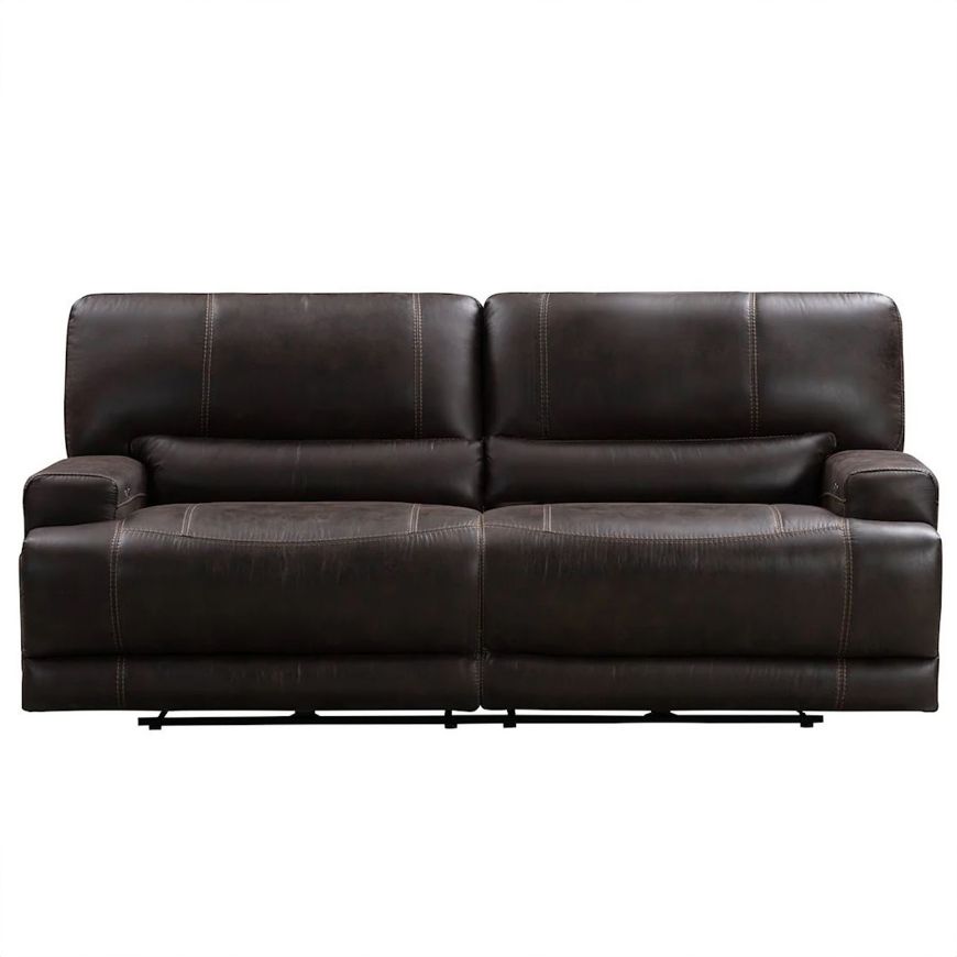 Picture of Chocolate Leather Power Reclining Sofa 