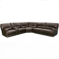 Picture of Chocolate Leather Power Reclining Loveseat