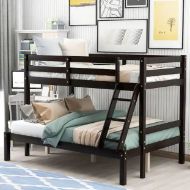 Picture of Espresso Black Twin over Full Bunk Bed