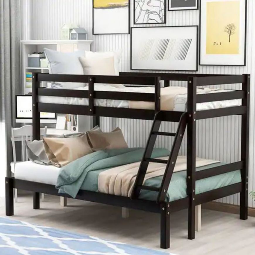 Picture of Espresso Black Twin over Full Bunk Bed