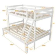 Picture of White Twin over Full Bunk Bed