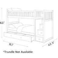 Picture of Grey Twin Over Twin Bunk Bed with Chest