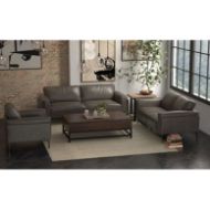 Picture of Stella Charcoal Leather Sofa